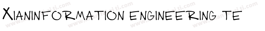 Xianinformation engineering techni字体转换